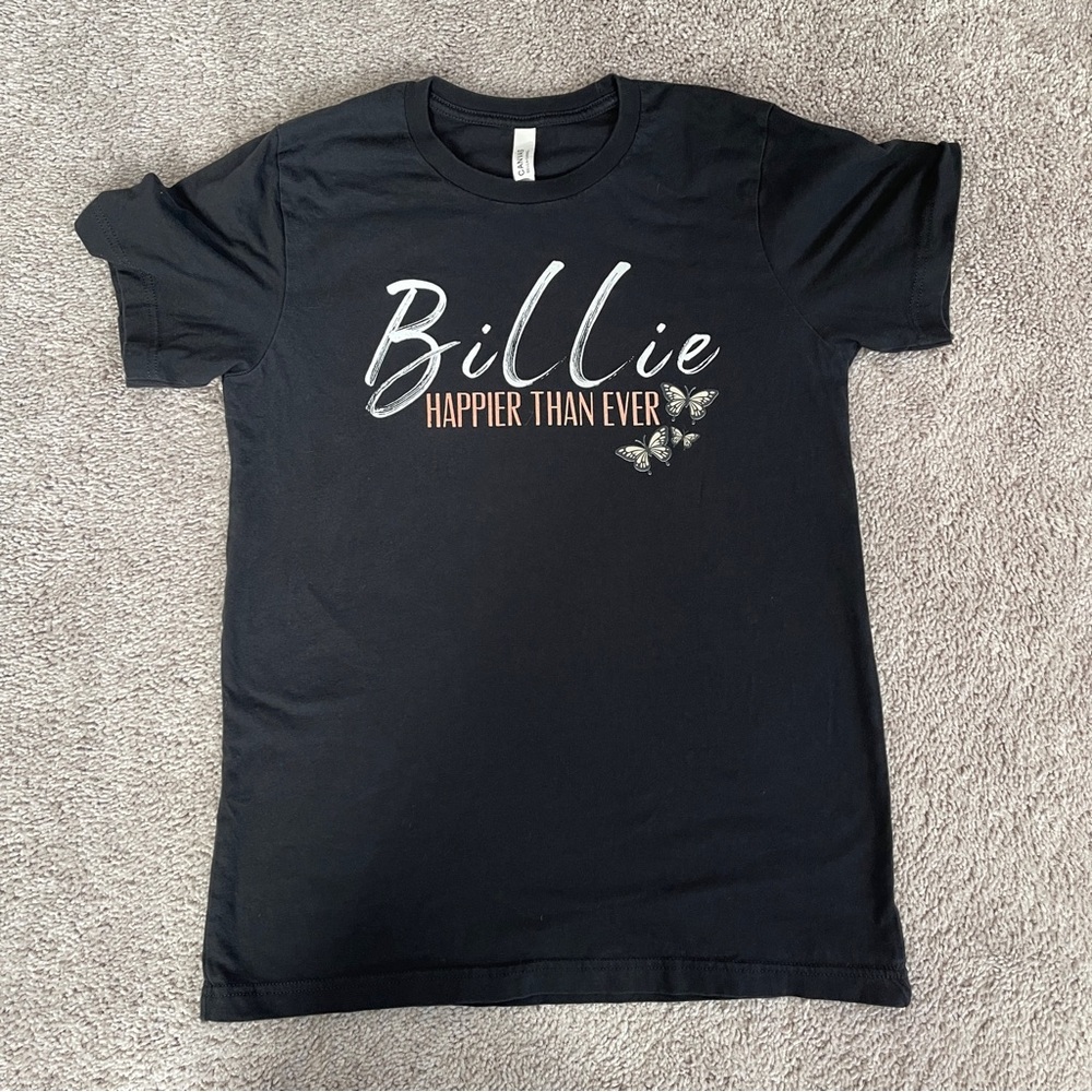 Billie Eilish “Happier Than Ever” Graphic Tee Black Medium